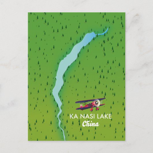Ka Nasi-meer China kaart (Voorkant)