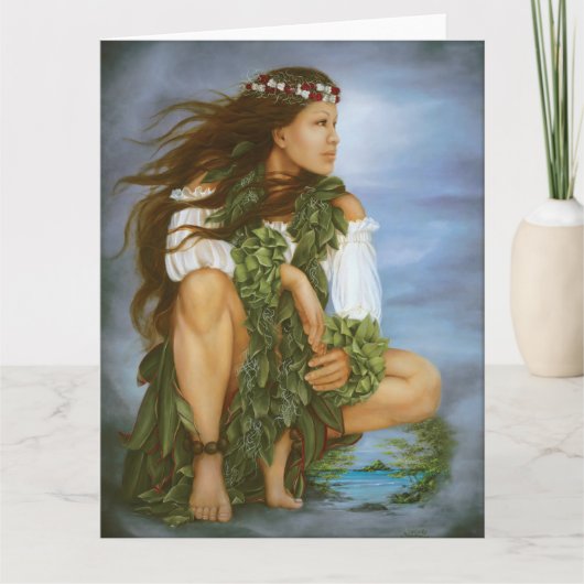 "Ka No'ono'o" painting by Lori Higgins. 8.5x11 Kaart (Voorkant)