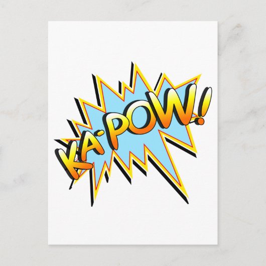 Ka-Pow Briefkaart (Voorkant)
