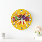 KA-POW Fun Retro Comic Book Pop Art Grote Klok (Huis)