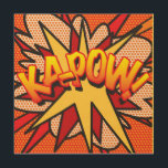 KA-POW Fun Retro Comic Book Pop Art Hout Afdruk<br><div class="desc">Een leuk,  cool en trendy retro-stripverhaal pop-geïnspireerd design dat de grillen,  zap,  pow in je leven zet. Het perfecte cadeau voor superhelden,  vrienden,  familie of als een traktatie voor jezelf. Ontworpen door: ComicBookPop© op www.zazzle.com/comicbookpop*</div>