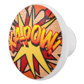 KA-POW Fun Retro Comic Book Pop Art Keramische Knop (Rechts)
