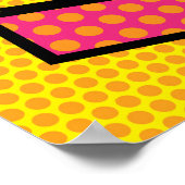 KA-POW Fun Retro Comic Book Pop Art Poster (Hoek)