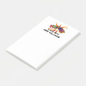 KA-POW Gepersonaliseerd Leuke Kleurrijke Stripboek Post-it® Notes (Schuin)
