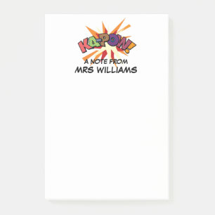 KA-POW Gepersonaliseerd Leuke Kleurrijke Stripboek Post-it® Notes
