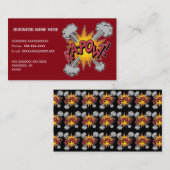 KA-POW! Grafisch stripboek Visitekaartje (Voorkant / Achterkant)