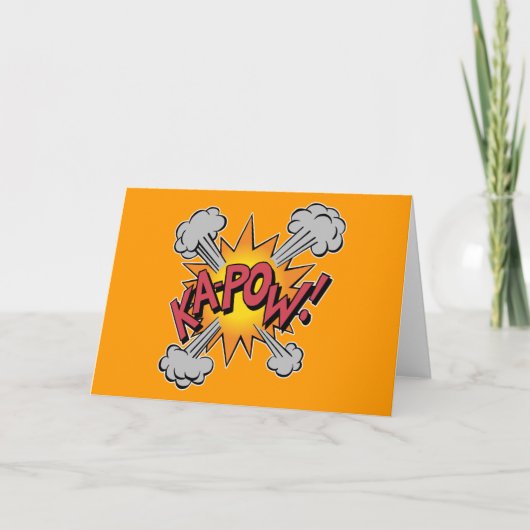 Ka-POW! Grappig Grafisch Boek Kaart (Voorkant)