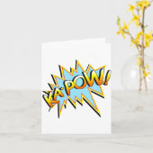 Ka-Pow Kaart (Gele Bloem)
