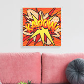 KA-POW Leuke Moderne Stripboek Pop Art Canvas Afdruk (Insitu (Woonkamer))