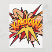 KA-POW Leuke Retro Strip Pop Art Briefkaart (Voorkant)