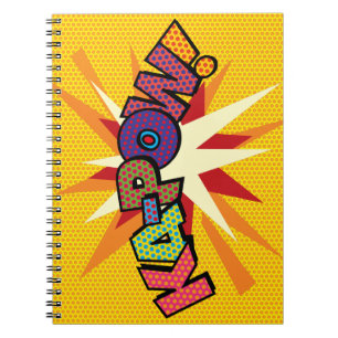 KA-POW Leuke Retro Strip Pop Art Notitieboek