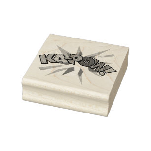 KA-POW Leuke Retro Strip Pop Art Rubberstempel
