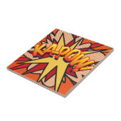 KA-POW Leuke Retro Strip Pop Art Tegeltje (Zijkant)