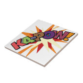 KA-POW Leuke Retro Strip Pop Art Tegeltje (Zijkant)