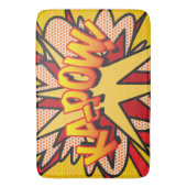 KA-POW Leuke Retro Stripboek Pop Art Badmat (Voorkant Verticaal)