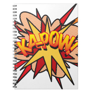 KA-POW Leuke Retro Stripboek Pop Art Notitieboek