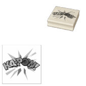 KA-POW Pret-retro-strip Pop Art Rubberstempel (Gestempeld)