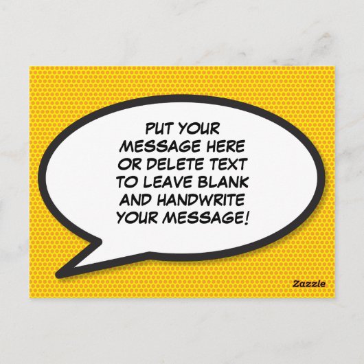 KA-POW Pret Retro Stripboek Pop Art Briefkaart (Achterkant)