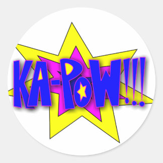 KA-PoW!! Ronde Sticker