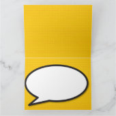 KA-POW Sla de datum op Leuk Retro Strip Pop Art Kaart (Binnen)