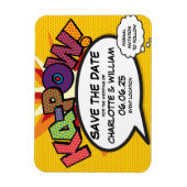KA-POW Sla de datum op Strips Boek Fun Modern Magneet (Verticaal)