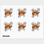 KA-POW! Stripboek Grafisch Ronde Sticker (Vel)