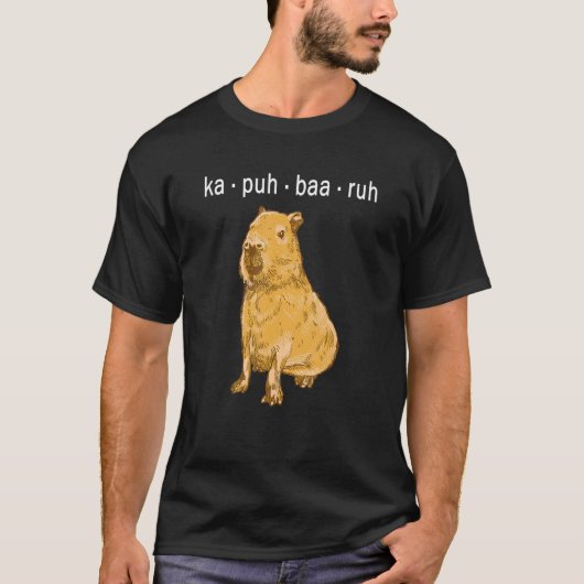 ka puh baa ruh Capybara Capibara T-shirt (Voorkant)