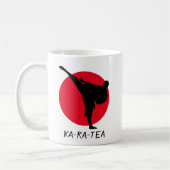 KA-RA-TEA Funny karate mok cadeau voor koffie (Links)