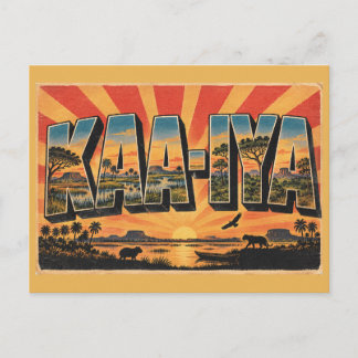 Kaa-Iya NP Bolivia Savannah Wetlands Bos Kunst Briefkaart