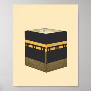 Kaaba - ا ل ك ب ة de Kaabah Hand Drawn Poster