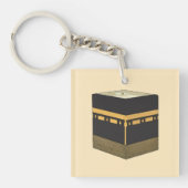 Kaaba - ا ل ك ب ة de Kaabah Hand Drawn Sleutelhanger (voorkant)
