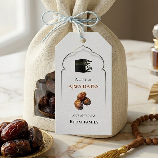 Kaaba Ajwa Dadels Islamitisch Hajj Cadeautag Cadeaulabel