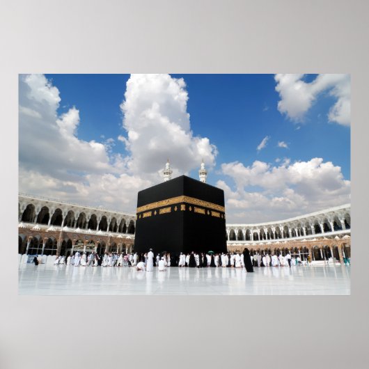 Kaaba in Masjid Al Haram in Mekka Saudi-Arabië Poster (Voorkant)