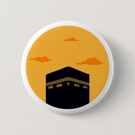 Kaaba Masjid al-Haram - Evening Ronde Button 5,7 Cm (Voorkant)