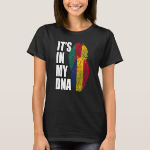 Kaadiaans en Kameroen Mix DNA-vlaggenerfgoed T-shirt