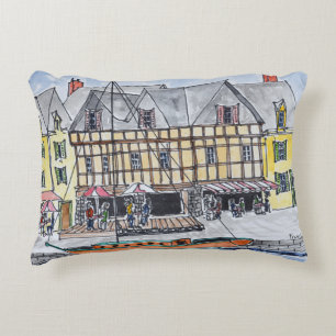 Kaai Franklin, Saint-Goustan   Auray, Bretagne Decoratief Kussen