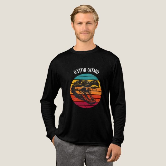 Kaaiman krokodil Tri-Blend shirt (Voorkant)