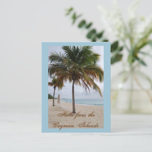 Kaaimaneilanden Beach Briefkaart (Staand voorkant)