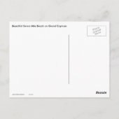 Kaaimaneilanden Beach Briefkaart (Achterkant)