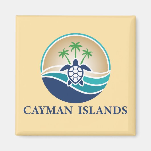 Kaaimaneilanden Caribisch gebied Magneet (Voorkant)