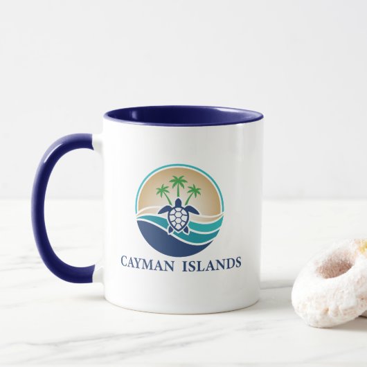 Kaaimaneilanden Caribisch gebied Mok (Met donut)