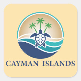 Kaaimaneilanden Caribisch gebied Vierkante Sticker