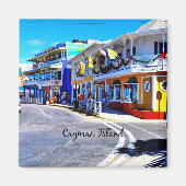 Kaaimaneilanden Colorful Shop Magneet (Voorkant)