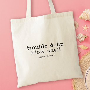 Kaaimaneilanden Dialect Probleem Dohn Blaas Shell Tote Bag