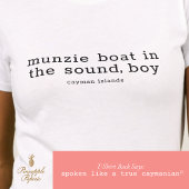 Kaaimaneilanden Folk Song Munzie Boat Gepersonalis T-shirt