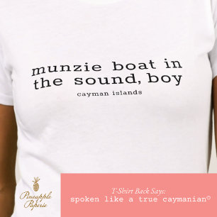 Kaaimaneilanden Folk Song Munzie Boat Gepersonalis T-shirt