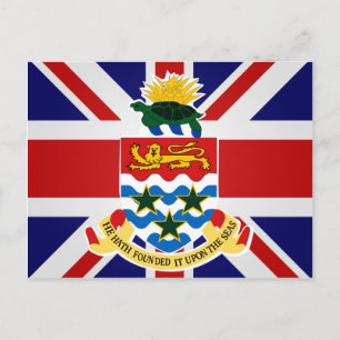 Kaaimaneilanden - Hoogwaardige vlag Briefkaart