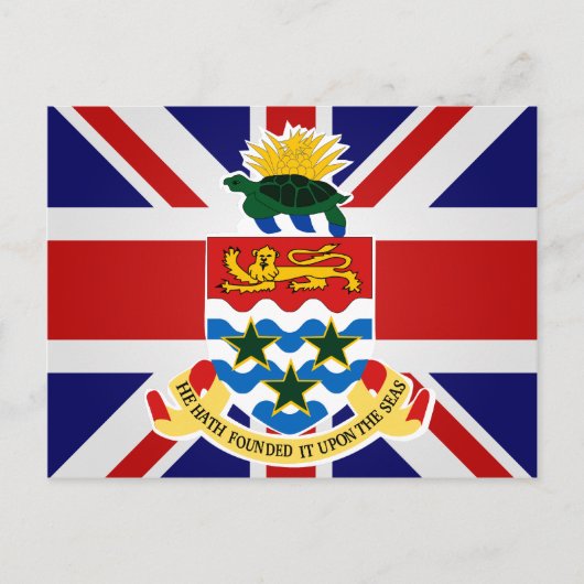 Kaaimaneilanden - Hoogwaardige vlag Briefkaart (Voorkant)