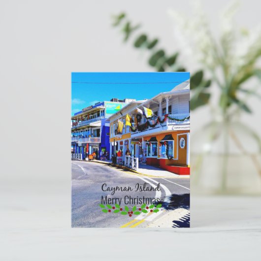 Kaaimaneilanden Kerstmis Briefkaart (Staand voorkant)