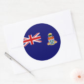 kaaimaneilanden klassieke ronde sticker (Envelop)